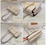 Women's Large Capacity Tote Bag - PU Leather Shopper Handbag