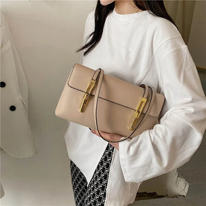 Women's Large Capacity Tote Bag - PU Leather Shopper Handbag