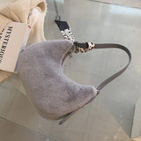 Furry Bags Female Messenger Bag Shoulder Handbag
