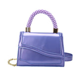 Bright Leather Clutches Small Crossbody Bags