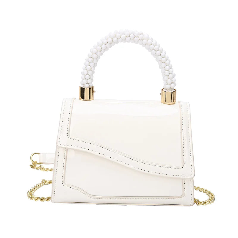 Bright Leather Clutches Small Crossbody Bags