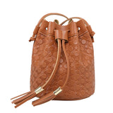 Lychee Pattern Women Bucket Bag Vintage Messenger Bag