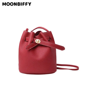 Vintage Bucket Bag Retro Shoulder Crossbody Tote