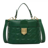 Mini PU Leather Box Shoulder Crossbody Bag Women Handbag Purses Clutch Tote