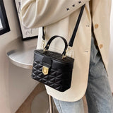 Mini PU Leather Box Shoulder Crossbody Bag Women Handbag Purses Clutch Tote
