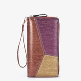 Zipper Women's Wallet Clutch Bag Purse Wristlets Mobile Phone Leather