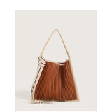 Women's Louver Pleated Shoulder Bag