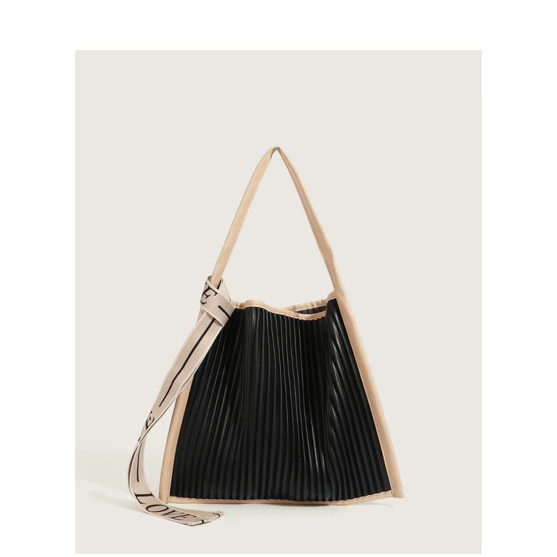 Women's Louver Pleated Shoulder Bag