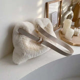 Soft Plush Pink Shoulder Bag Women's Tote Bag ZD1448