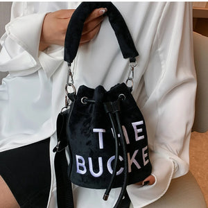 Faux Suede Tote Bag Soft Plush Women Handbags Warm Winter Shopper Purses