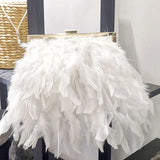 Feathers Clutch Bag for Women Chain Shoulder Evening Party Small Purses