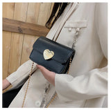 Flap Women Shoulder Bags Sweet Peach Heart Messenger Bag