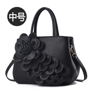Flower Women's Bag Large Capacity Handbag European and American Shoulder Crossbo