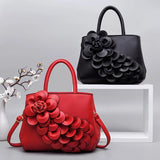 Flower Women's Bag Large Capacity Handbag European and American Shoulder Crossbo