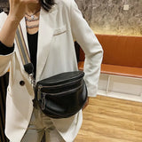 Leather Cowhide Shoulder Handbag Chest Bag
