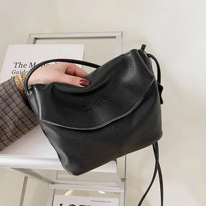 Leather Cowhide Shoulder Handbag Chest Bag