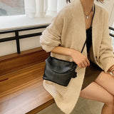 Cowhide One Shoulder Handbag Diagonal Chest Bag