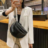 Cowhide One Shoulder Handbag Diagonal Chest Bag