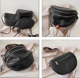 Leather Cowhide Shoulder Handbag Chest Bag