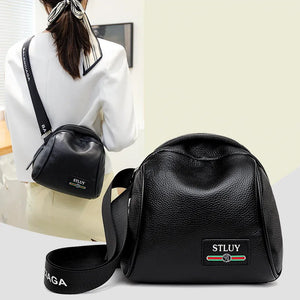 Leather Saddle Bag Cowhide Shoulder Handbag