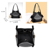 Cowhide Crossbody Bag Wide Straps Ladies Handbag