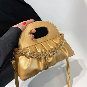 Cloud Bag Women Leather Hobos Shoulder Crossbody Small Phone Clutch Bag