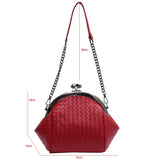 Plaid Leather Shoulder Bag Small Crossbody Phone Purse