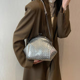 Plaid Leather Shoulder Bag Small Crossbody Phone Purse