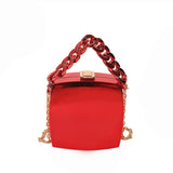 Green Party Evening Clutch Shoulder Crossbody Bag Lipstick Box Mini Purse
