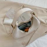 Half-moon Underarm Bag Women PU Leather Shoulder Autumn Winter Crossbody