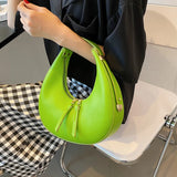Half-moon Underarm Bag Women PU Leather Shoulder Autumn Winter Crossbody