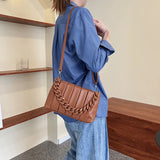 Thick Chain Clutch Bag Woman Shoulder Bag
