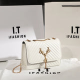 Tassel Chains Shoulder Bag for Women Crossbody Bag