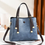 Women's Leather Crossbody Shoulder Bag Large Capacity Tote