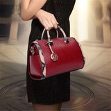 Women's Leather Flap Clutch Purse Chain Shoulder Messenger Bag