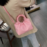 Vintage Leather Crossbody Bag Women Shoulder Tote