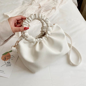 Vintage Leather Crossbody Bag Women Shoulder Tote