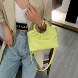 Vintage Leather Crossbody Bag Women Shoulder Tote