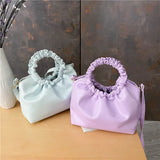 Vintage Leather Crossbody Bag Women Shoulder Tote