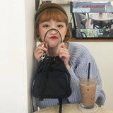Nylon Crossbody Shoulder Bag Bucket Messenger Bag