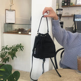 Nylon Crossbody Shoulder Bag Bucket Messenger Bag