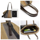 Canvas Crossbody Bag Women's Shoulder Tote Soft Casual Messenger