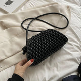 Women PU Leather Crossbody Clouds Bag Shoulder Phone Purse