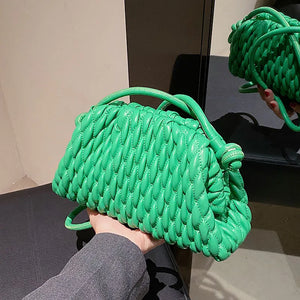 Women PU Leather Crossbody Clouds Bag Shoulder Phone Purse