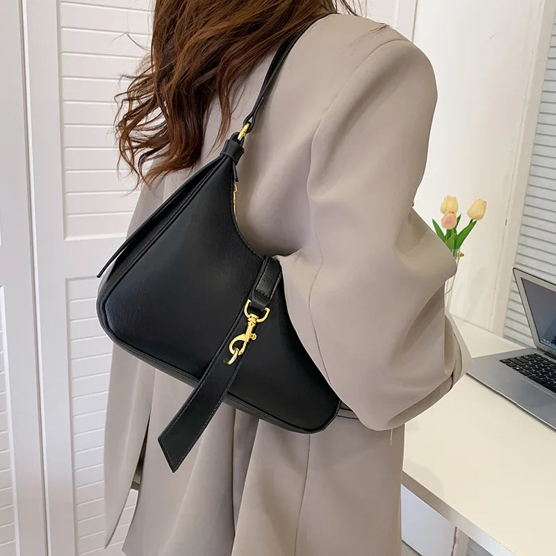 Women's PU Leather Underarm Shoulder Bag