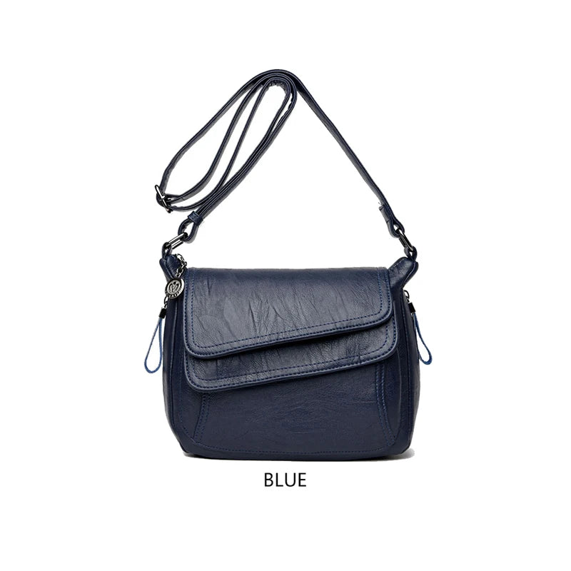 Women Shoulder Crossbody Bags Soft Oil Leather Pouch Sac A Main Mochila Bolso
