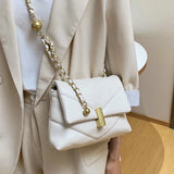 Diamond Lattice Crossbody Bags for Women - Soft Messenger Totes