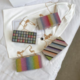 Crystal Diamond Square Box Hand Bag Crossbody Shoulder Bag