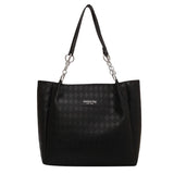 Large Capacity PU Leather Single Shoulder Bag Women Retro Tote