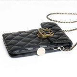 Leather Lambskin Quilting Chain Crossbody Shoulder Bag